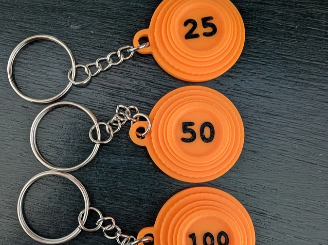Clay Target Keychain