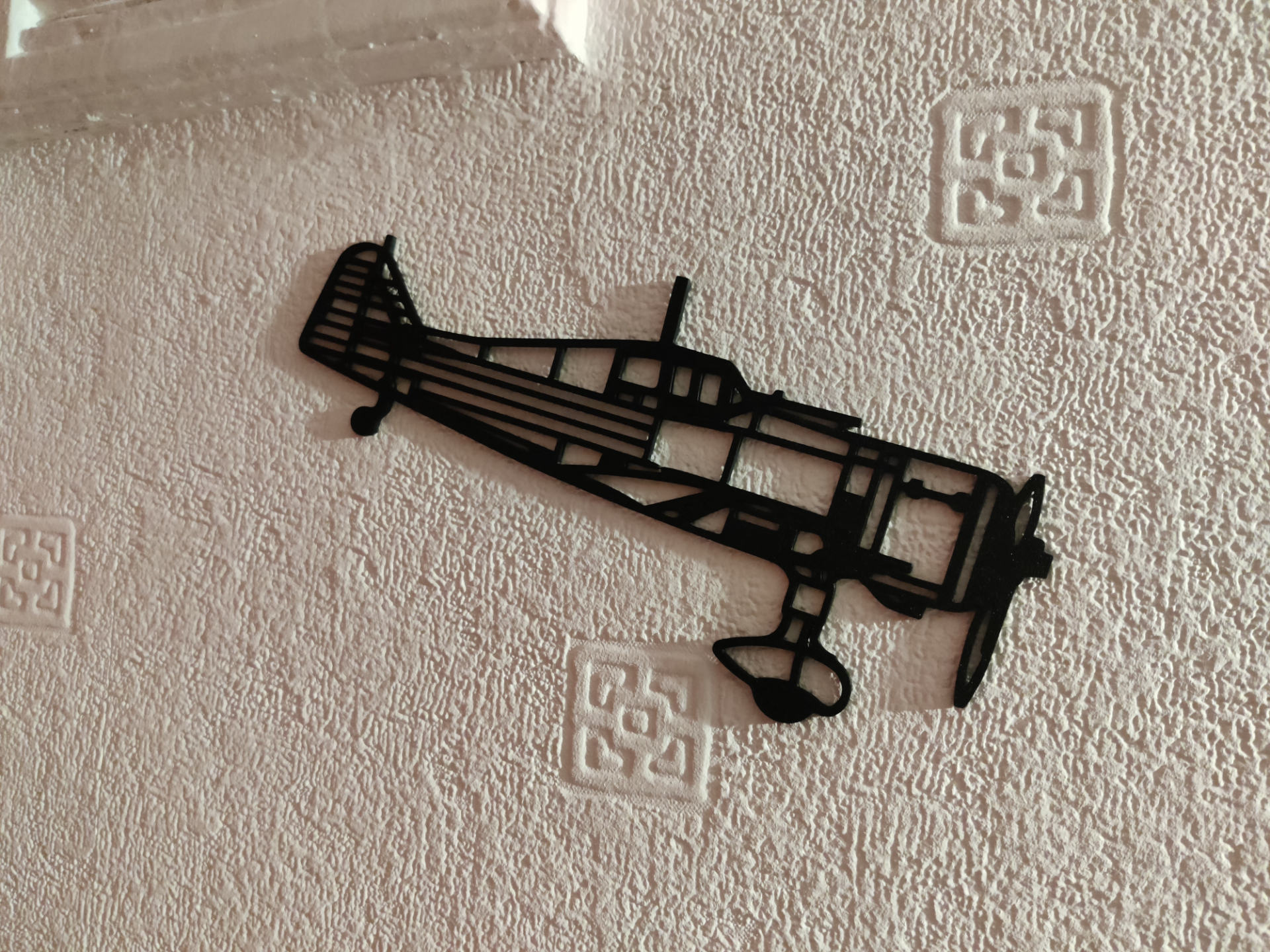 Silhouette of Fokker d21 (D.XXI) wall art