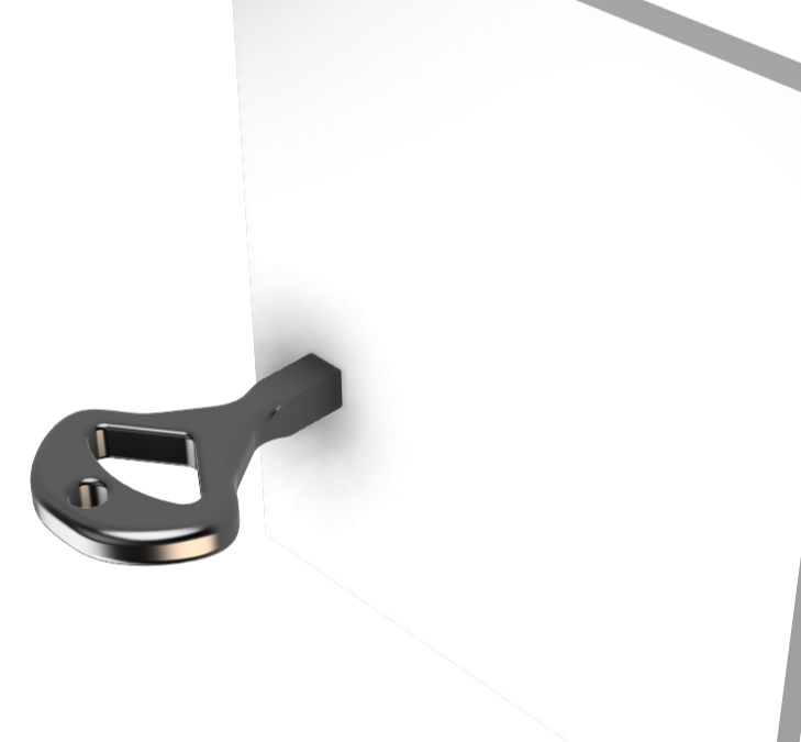 Square service key_6x6mm