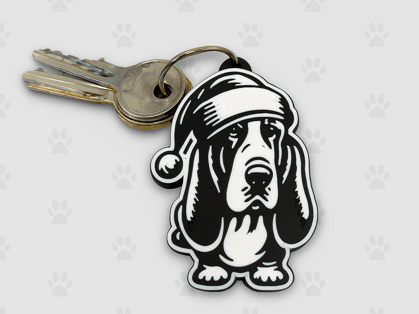 Keychain Basset Hound