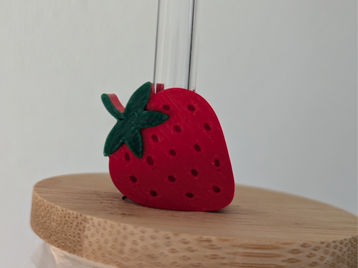 Strohhalmaufschieber Erdbeere