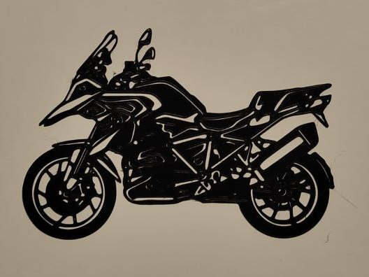 bmw r1200 gs wall art