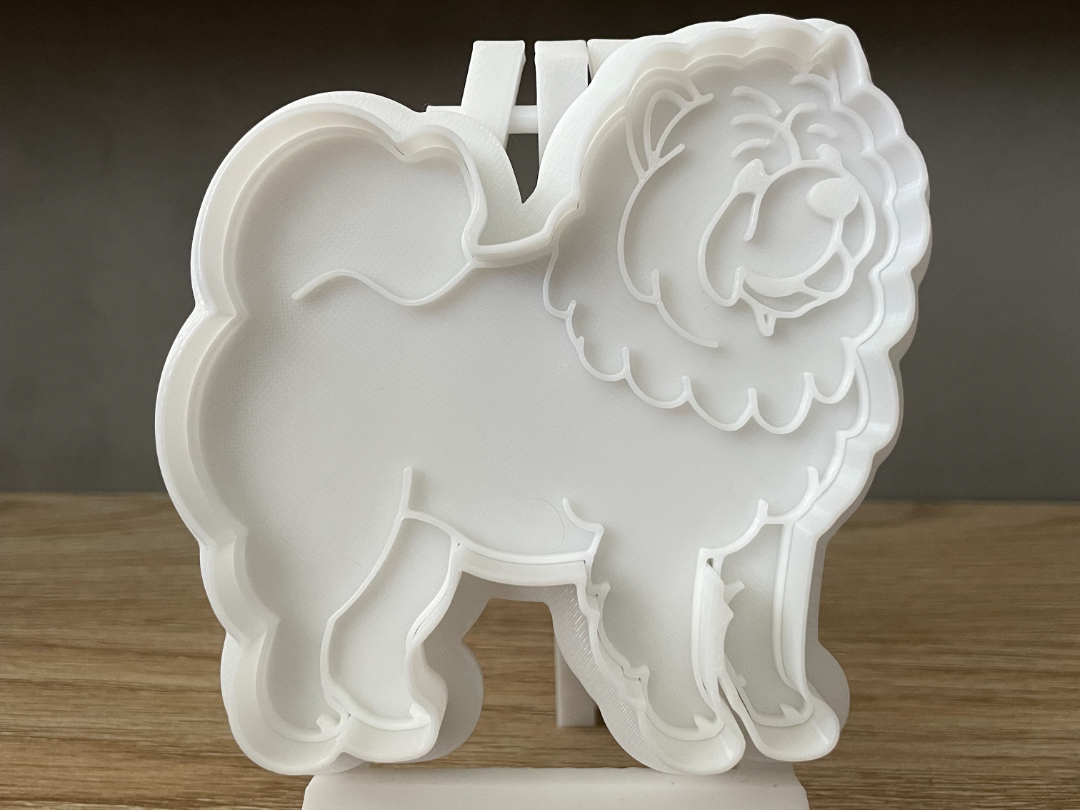 Chow Chow- cookie cutter with stamp