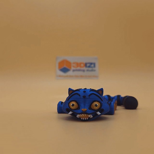 Articulated Derpy Tiger keychain or toy
