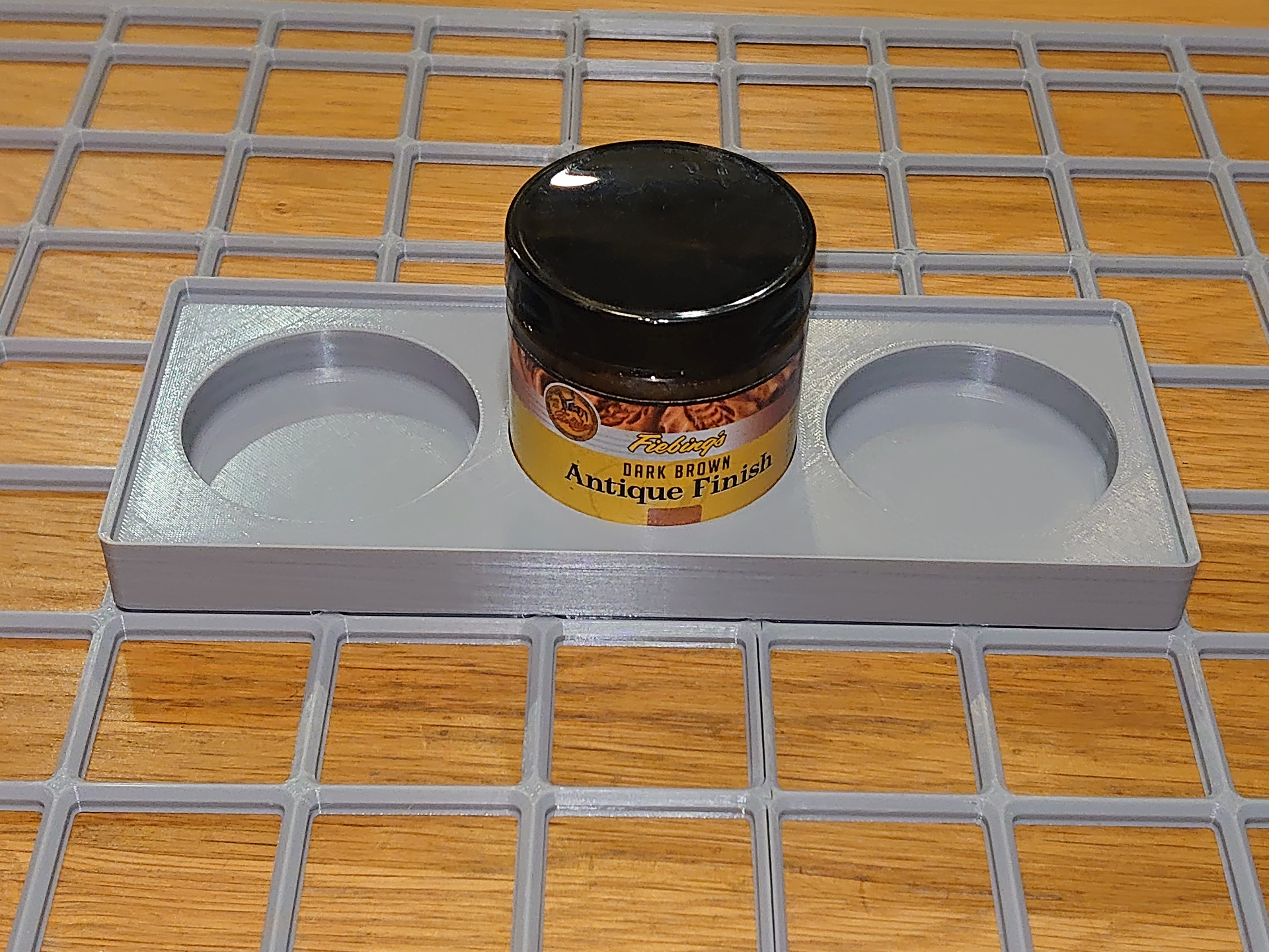 Fiebing's Antique Finish holder for Gridfinity