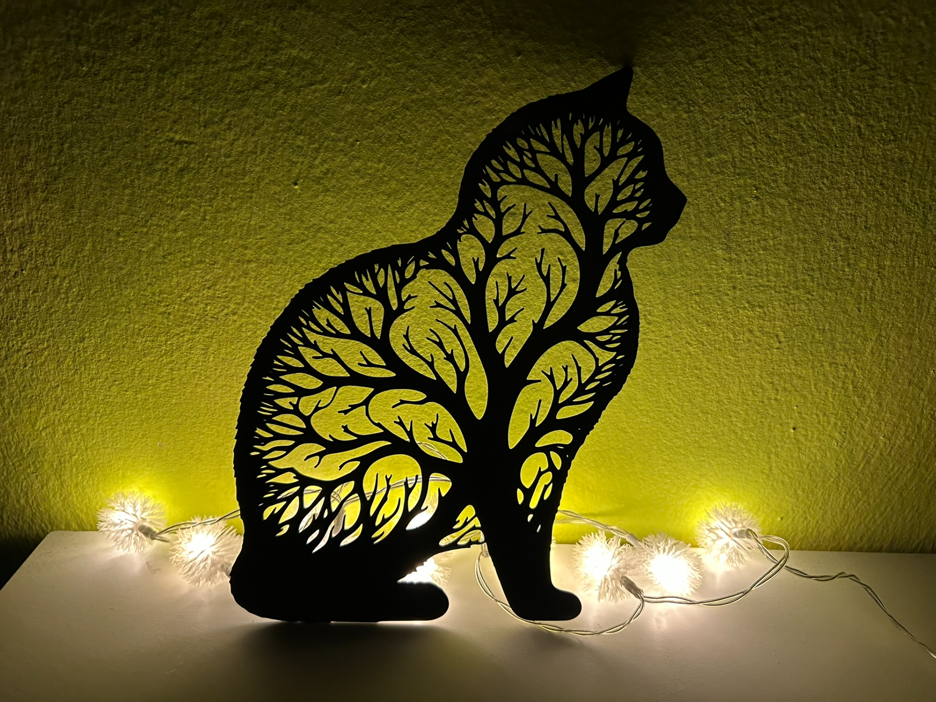 Katze Lebensbaum Wandkunst