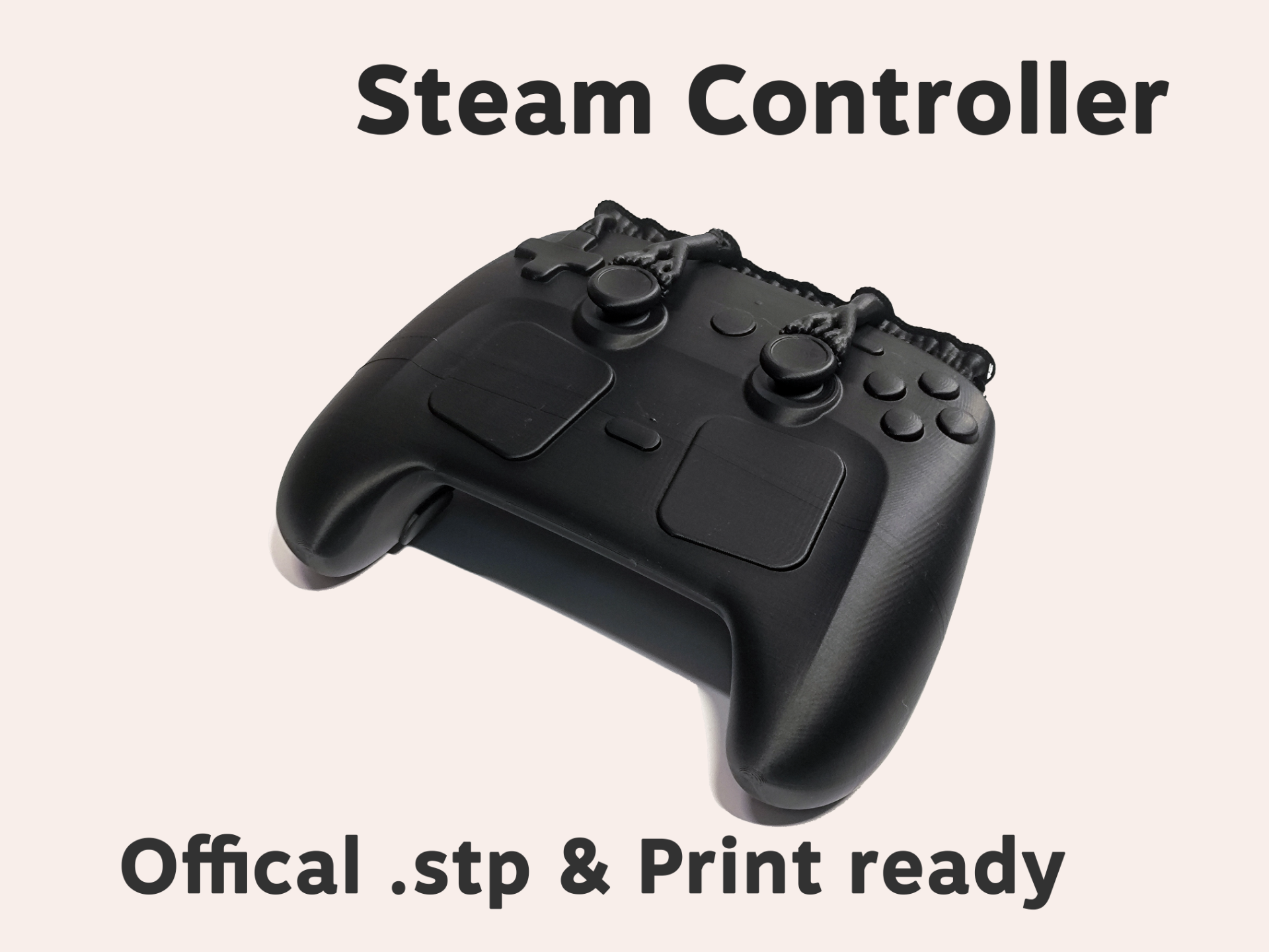 Steam Controller 2026 (Offical .stp & Print Ready)