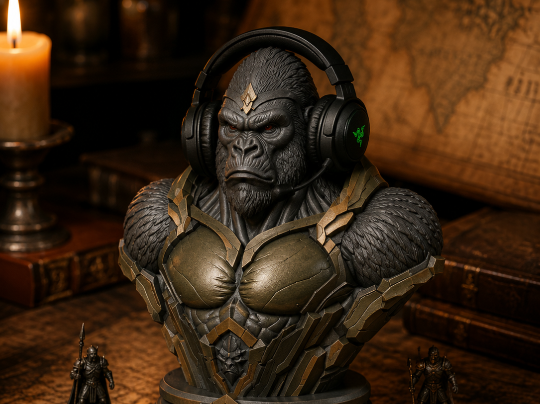 Gamer Gorilla Bust