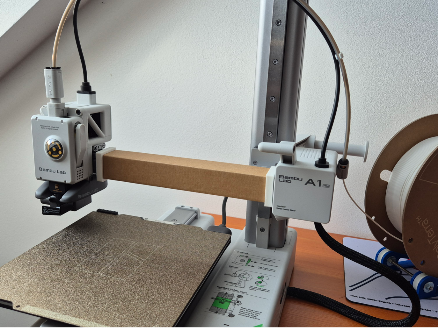 A1 mini X-Axis dust cover (cardboard version)