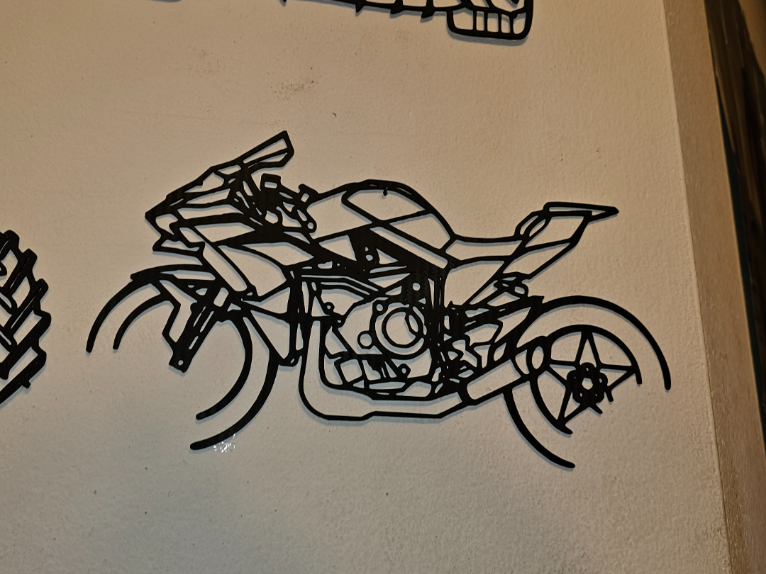 Kawasaki Ninja H2R 2018 Wall Silhouette