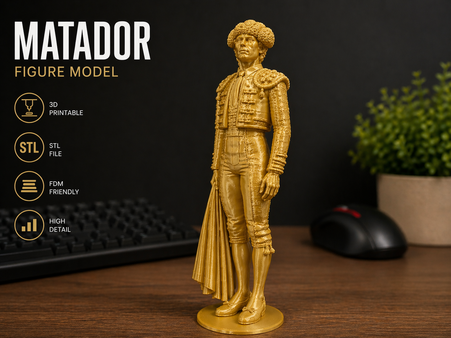 Matador / Torero Español – Figura 3D Alta Detalle