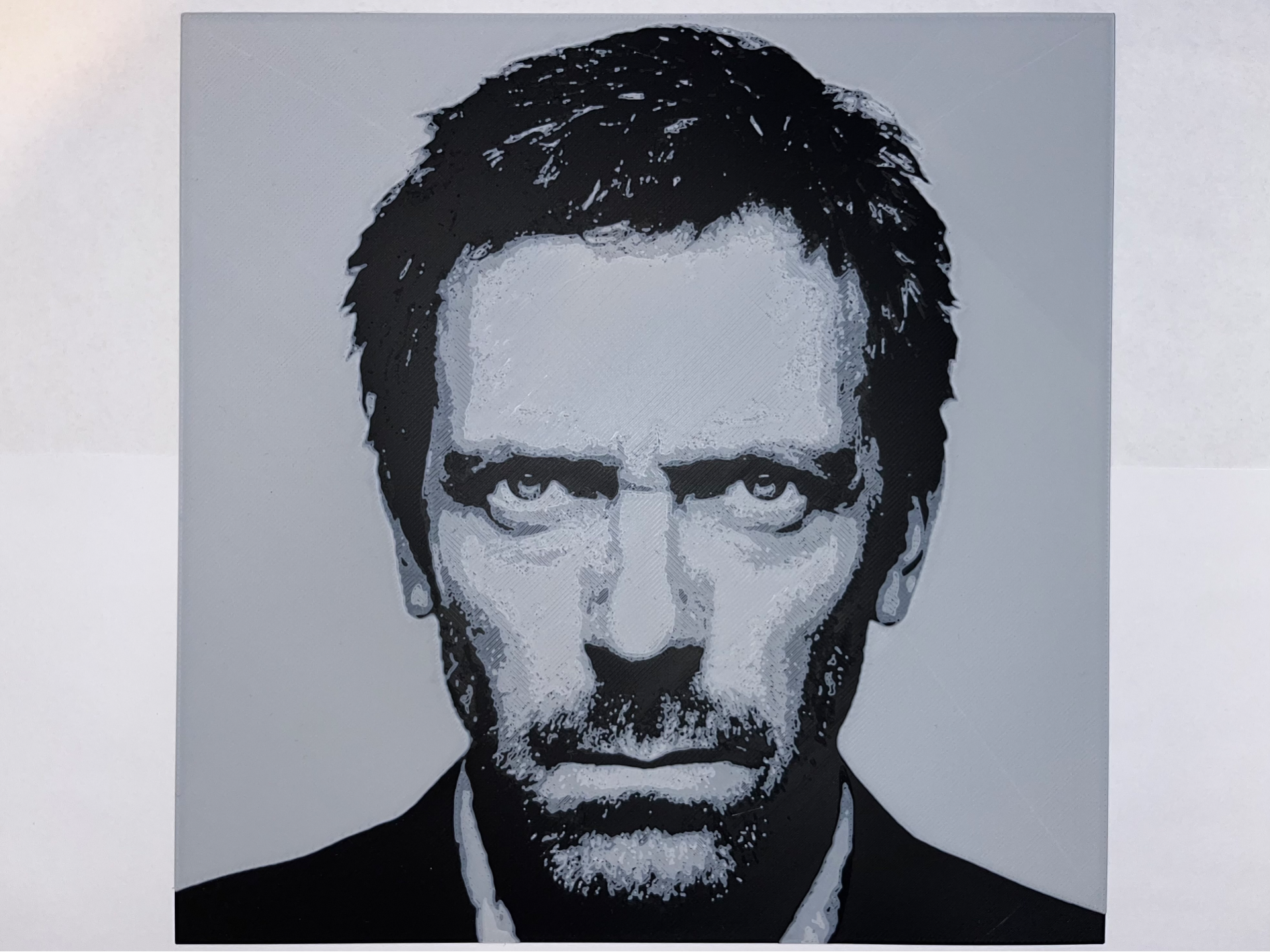 Dr House portrait Hueforge