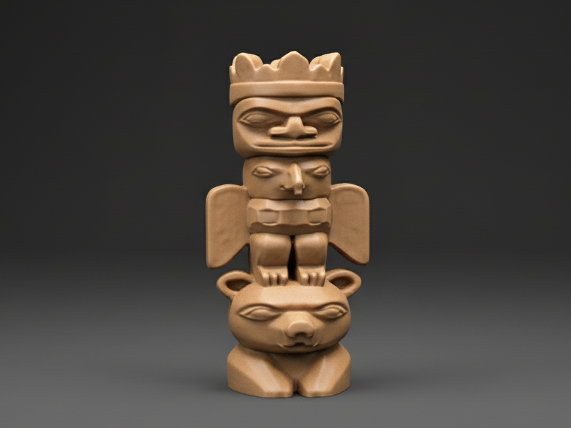 Cute Totem Pole Keychain / Charm