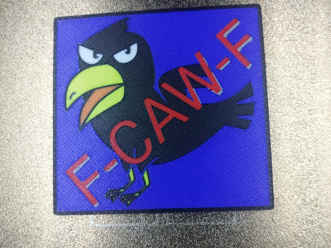 f-caw-f crow magnet