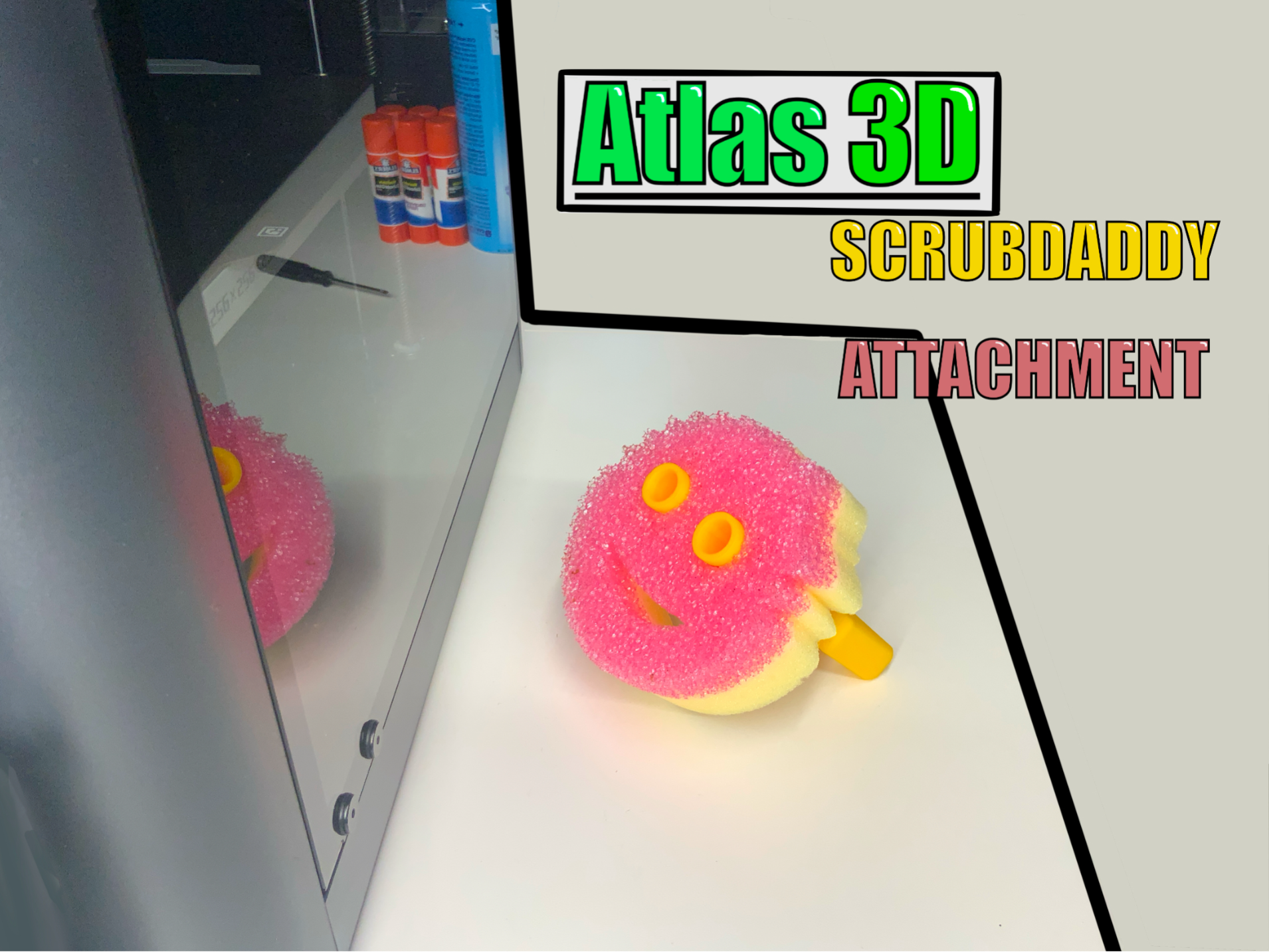 Scrubdaddy attachment piece - Atlas 3D
