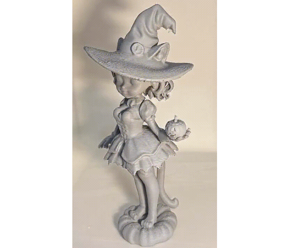 Halloween CatGirl In A Witch Costume