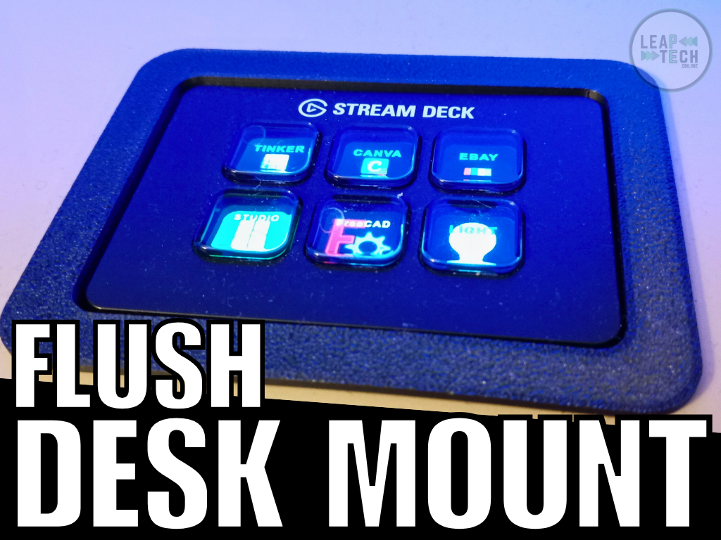 Stream Deck Mini - Desk Mount Insert - Flush