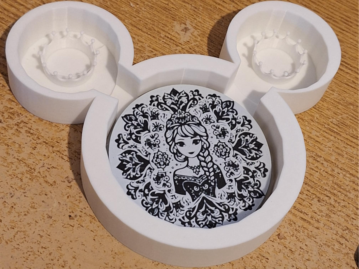 Disney inspired Princess coaster holder
