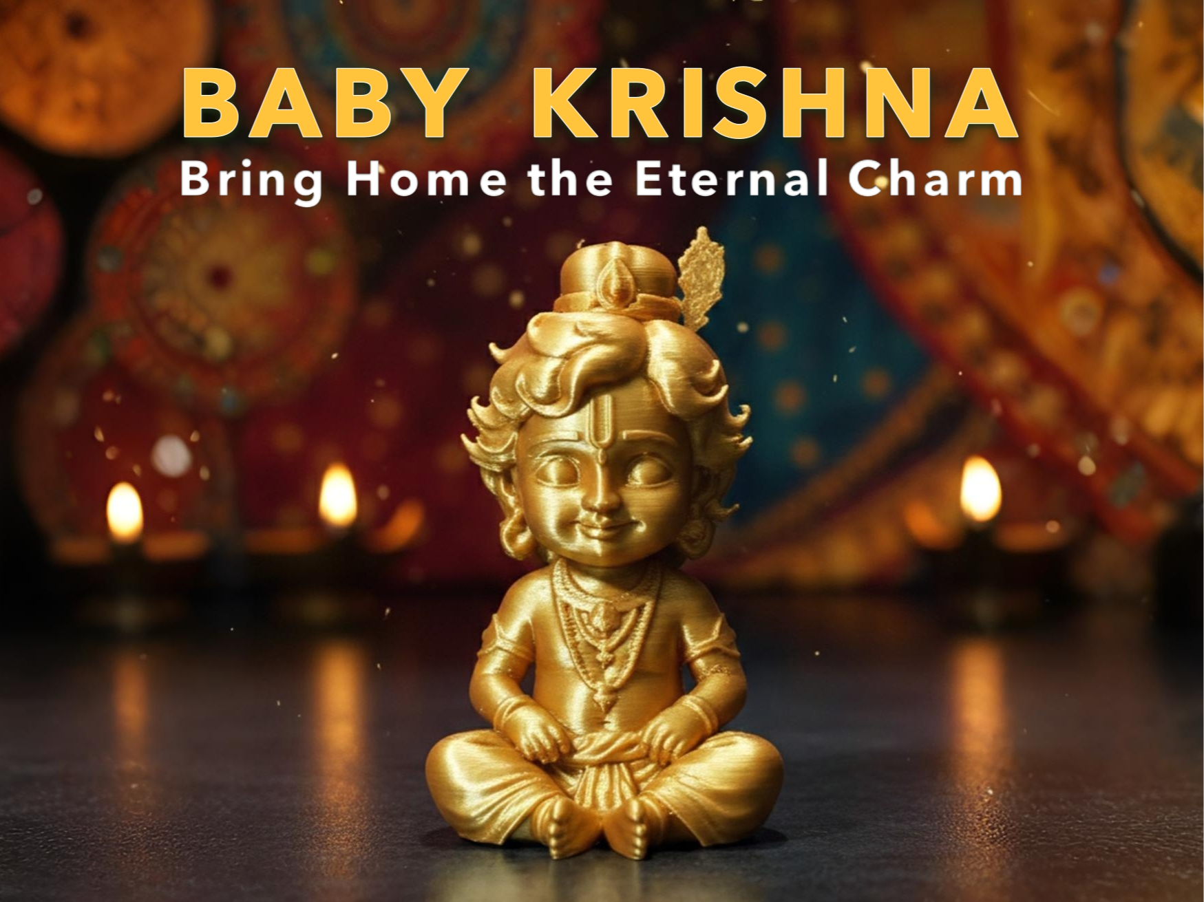 Divine Baby Krishna Figurine