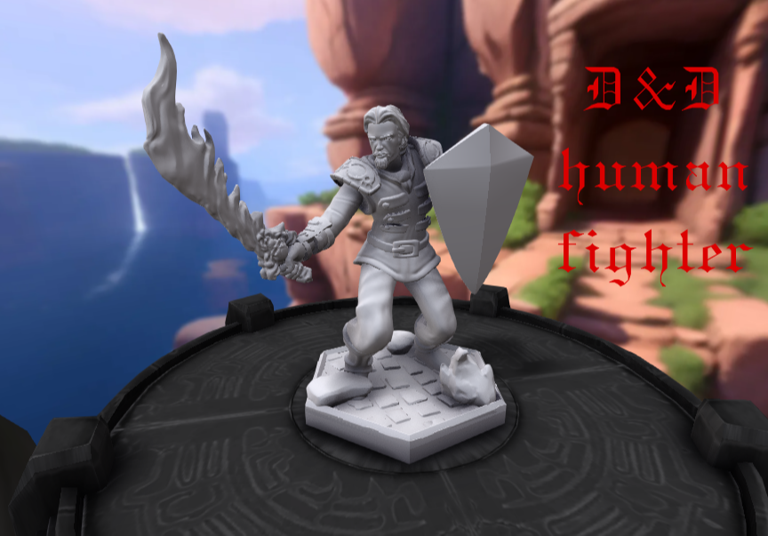 Dungeons & Dragons human fighter