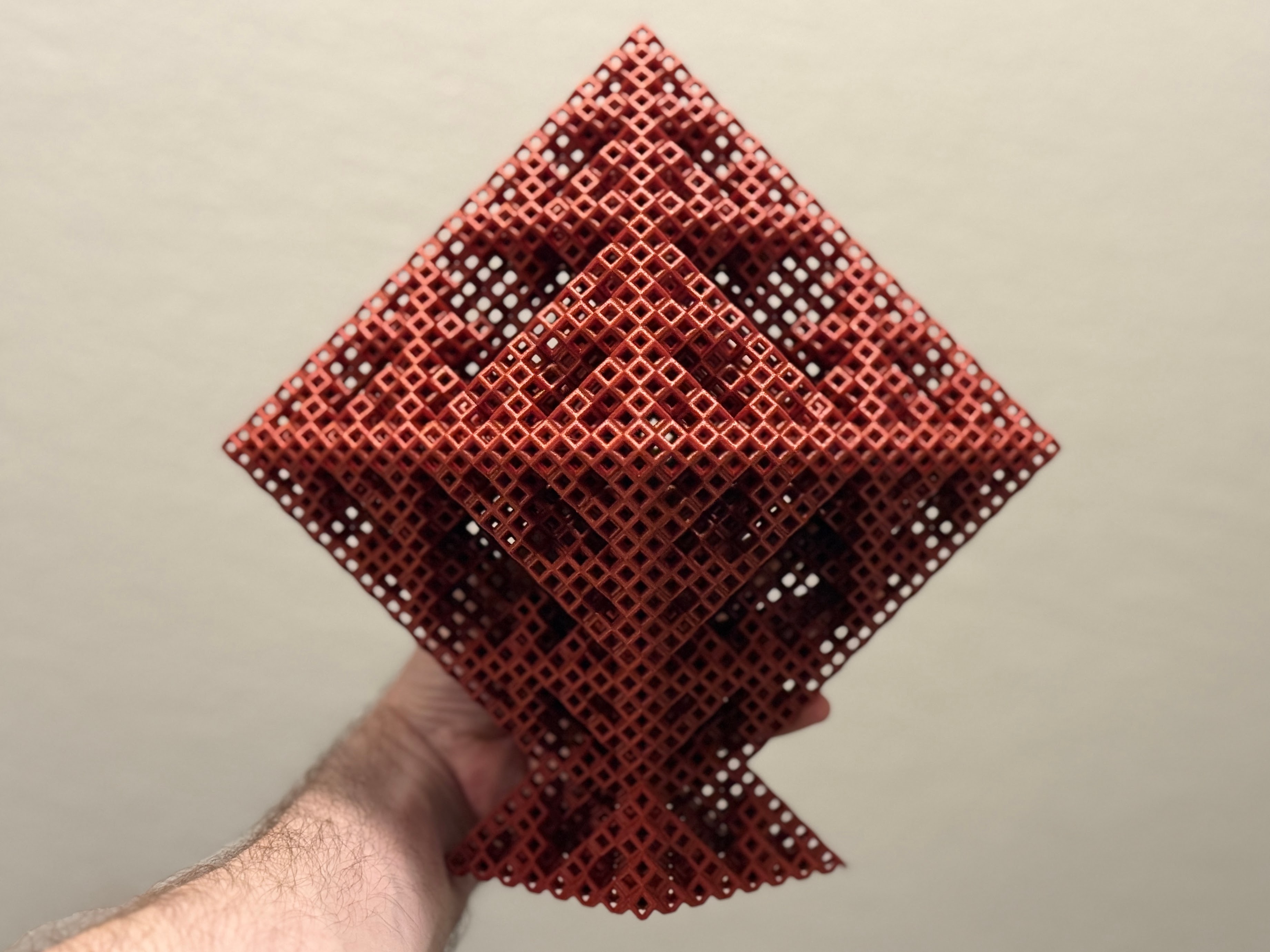 Wireframe Rhombic Dodecahedral Sierpiński - Lvl 4
