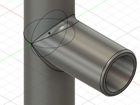 Simple Parametric T-Connector