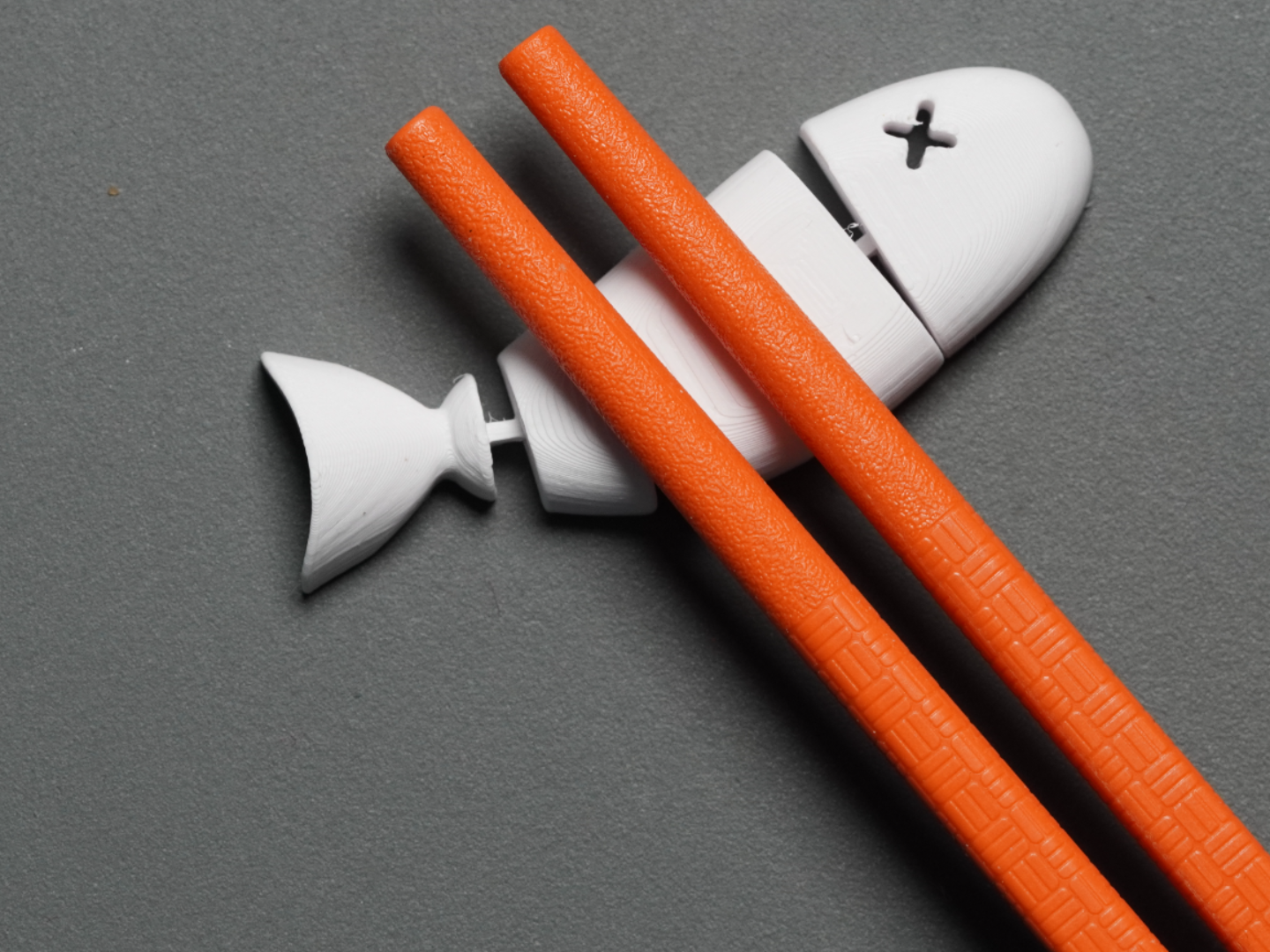 Articulated Fish Chopstick Rest