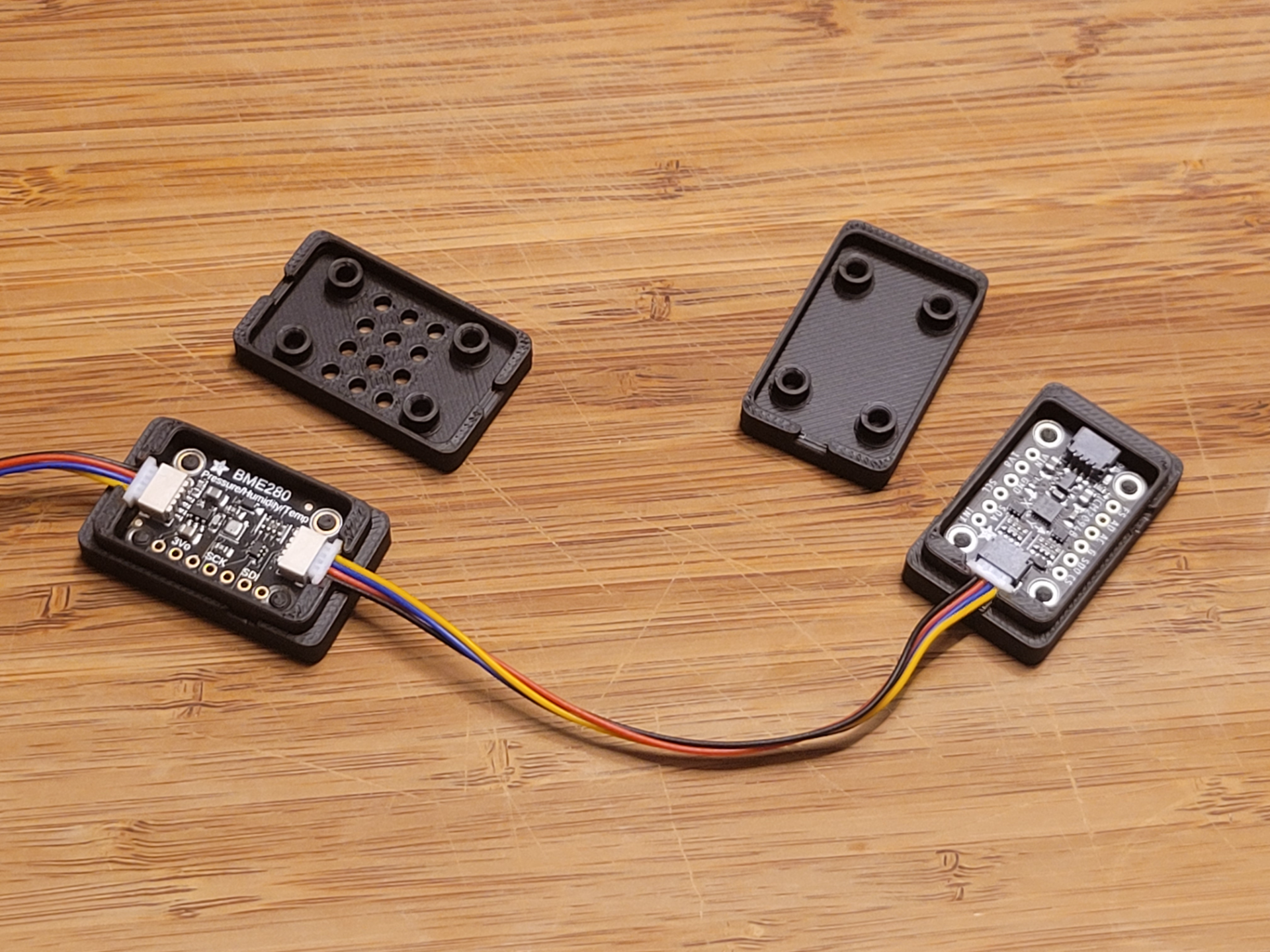 Mini snap case for adafruit I2C 1" x 0.7" sensors