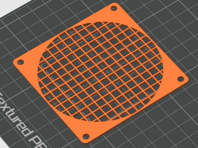 80 mm Fangrill - Simple Grid Pattern