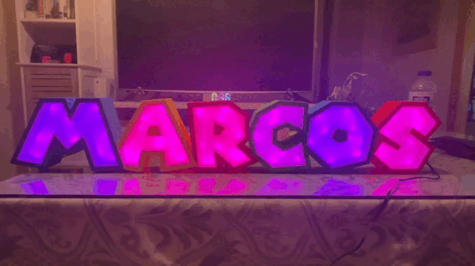 Cartel Luminoso Marcos