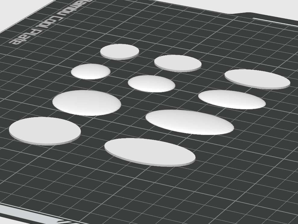 Sockel / Standplatten für meine Figuren – Spur G