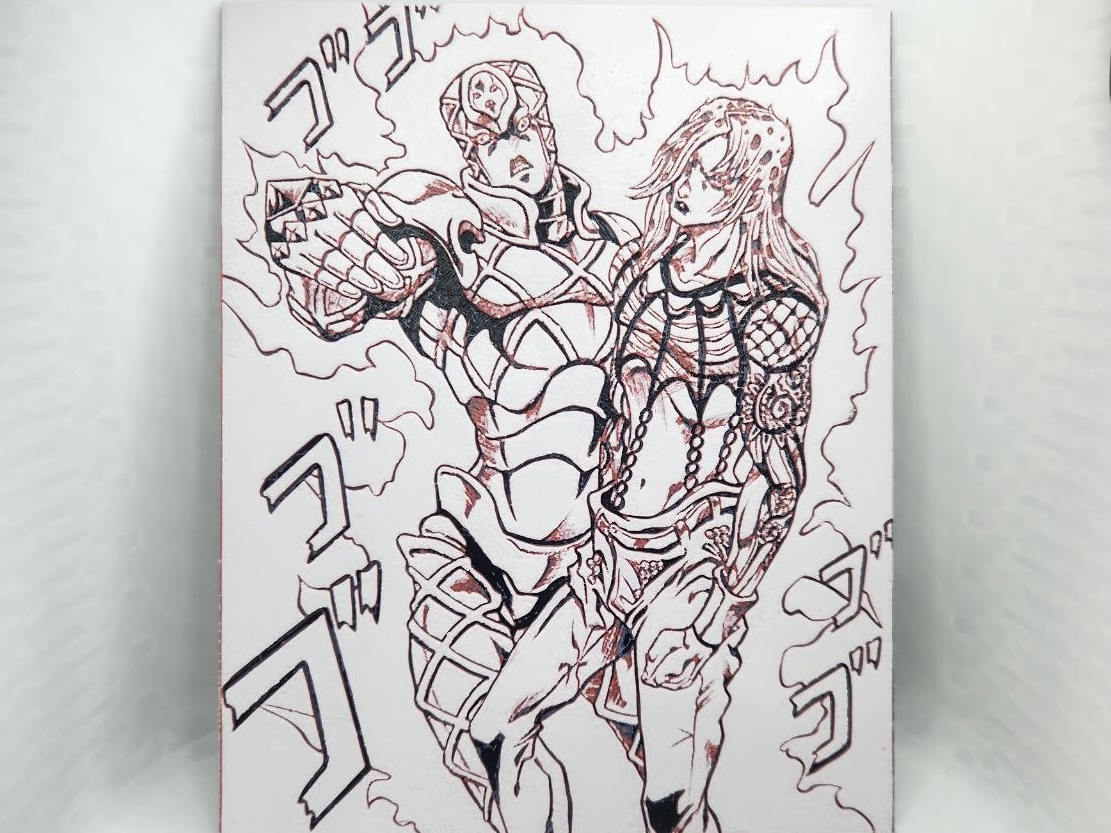 Jojo Diavolo and King Crimson Hueforge