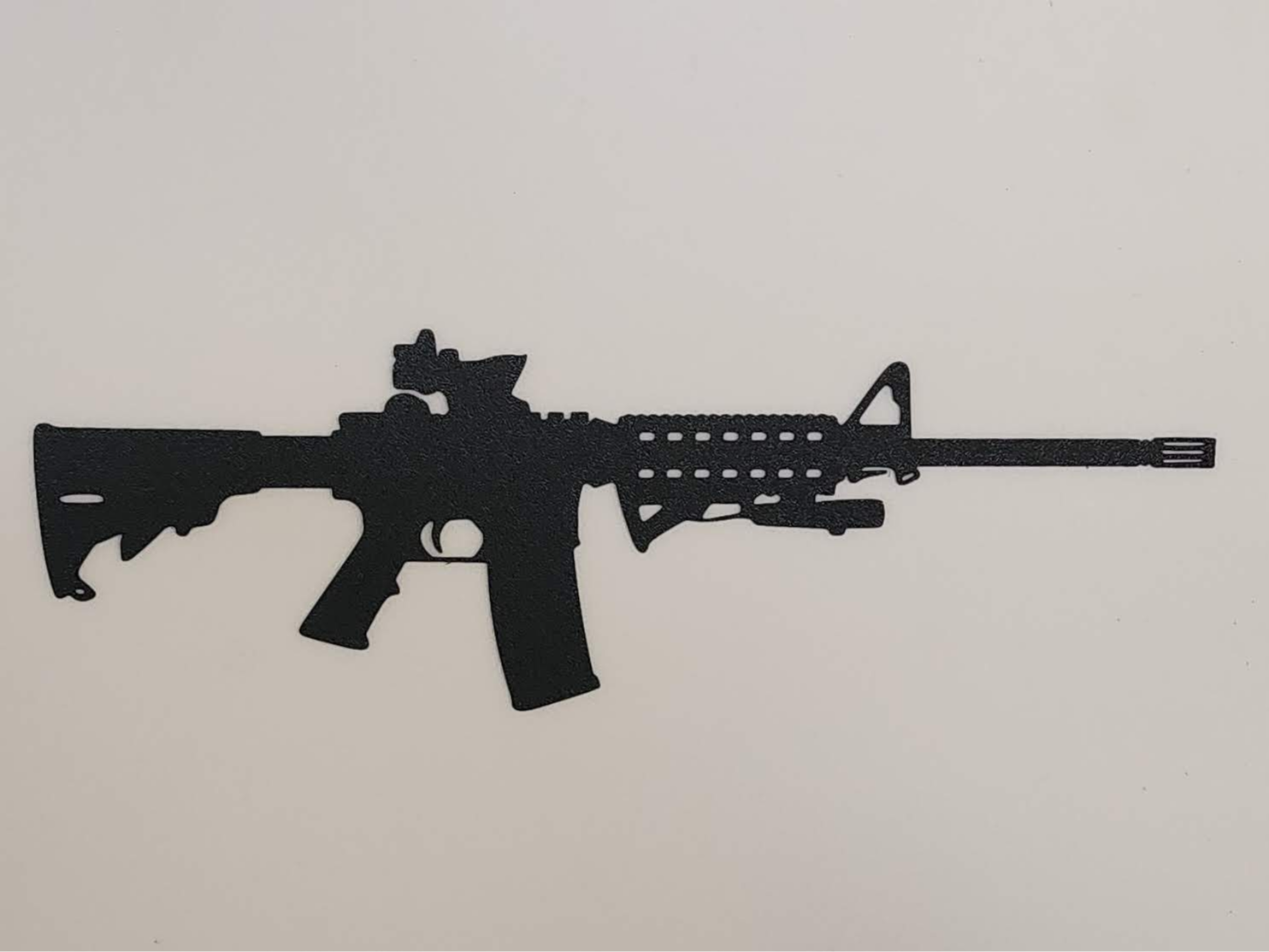 AR15 Silhouette Wall Art