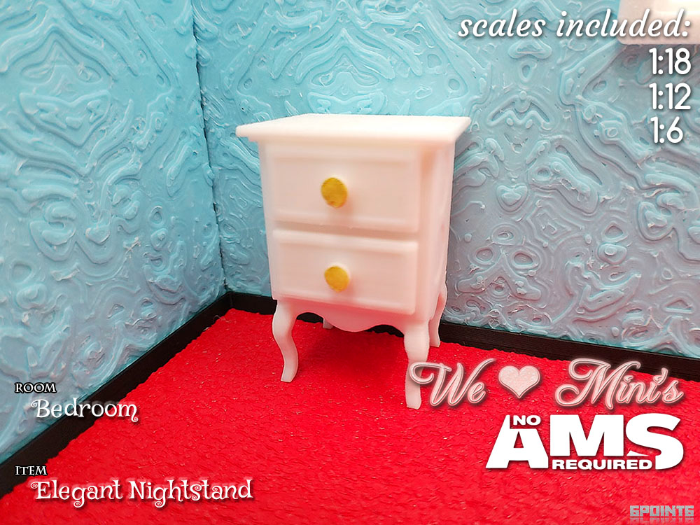 WLM - Elegant Nightstand Bedside Cabinet