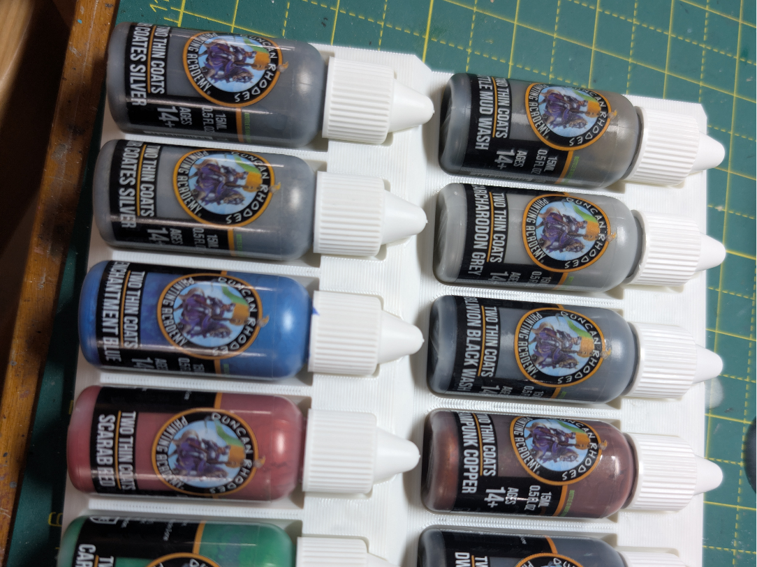 Parametric Two Thin Coats TTC Paint Bottle Tray