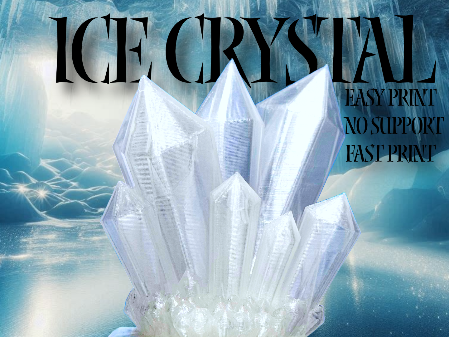 Ice Kristall Formation mit Kristallbasis
