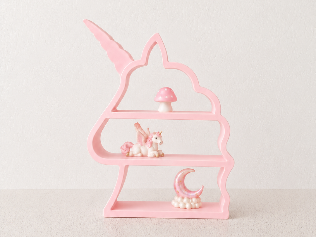 Unicorn Head Shelf | Cute Fantasy Trinket Shelf