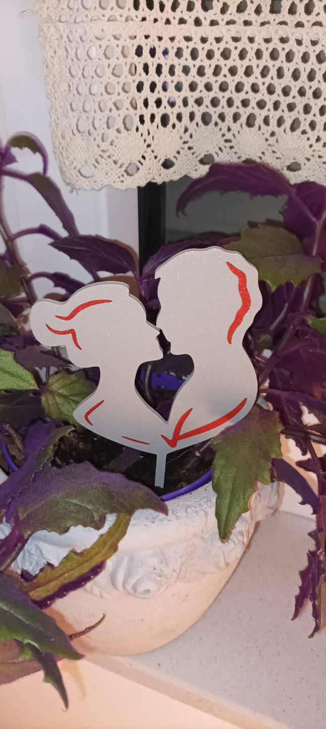 Blumenstecker Paar