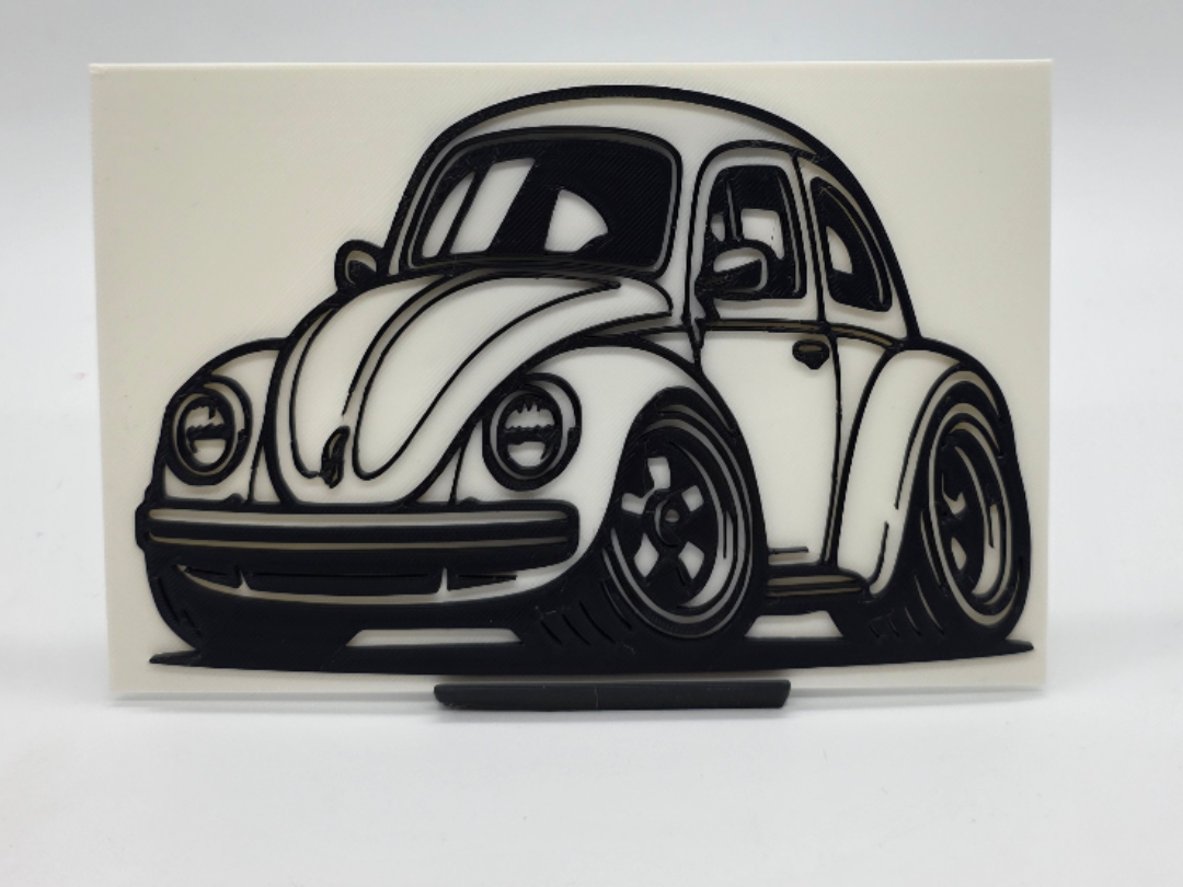 2D Wall Art VW Kaefer TinyCar