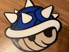 Mario Blue Shell Spike Wall Art (NO AMS Multipart)