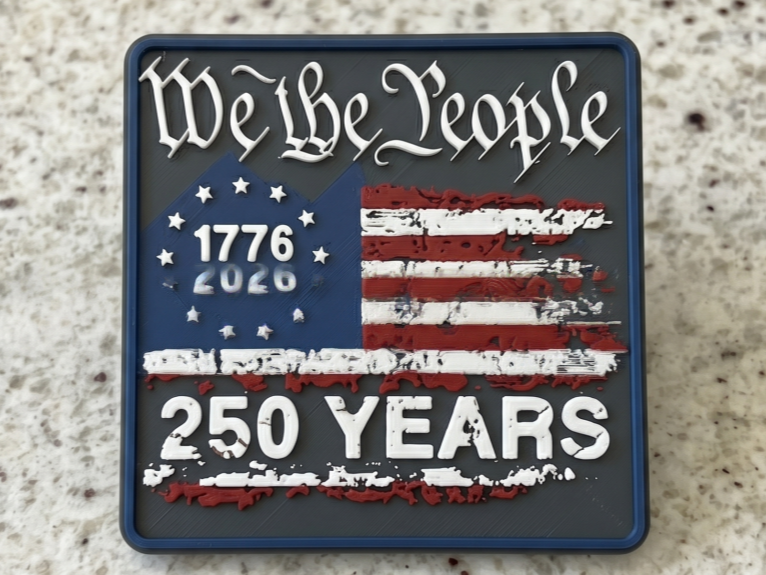 Patriotic Plaque-America 250-We the People