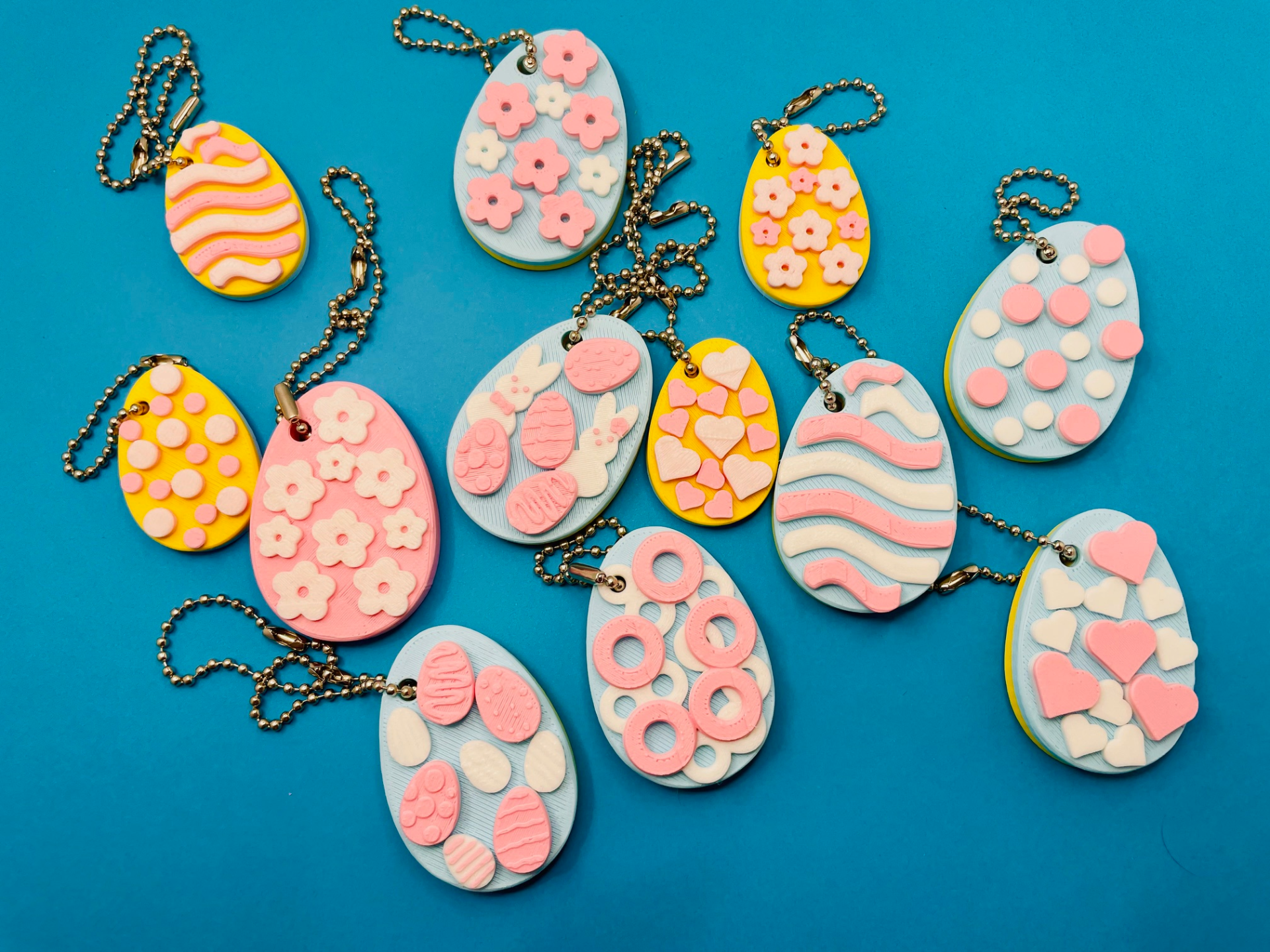 Easter Egg Keychains