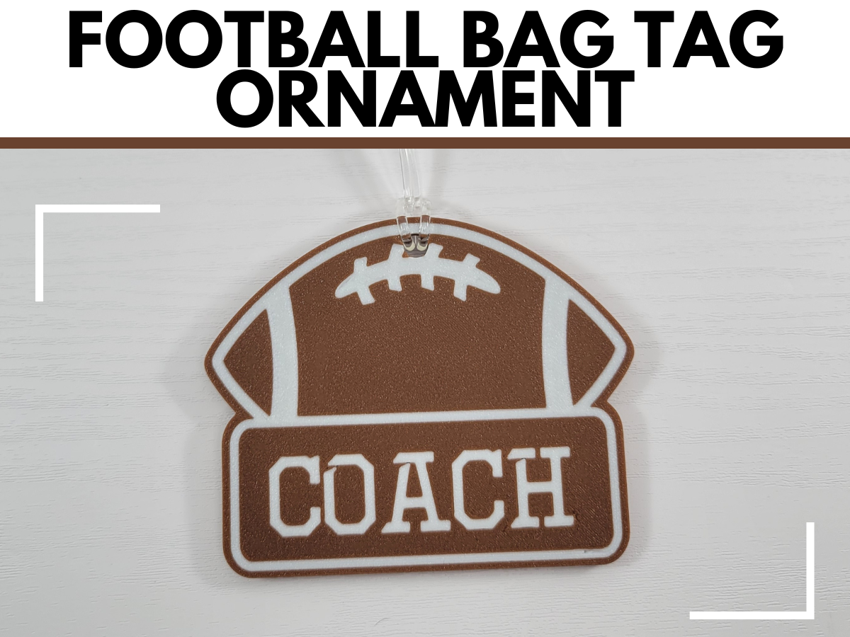 Football Bag Tag Sports Gear Accessory