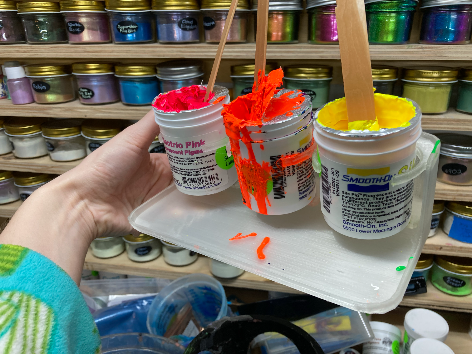 Sil Pig Jar Holder for Smooth-On Silicone Pigments