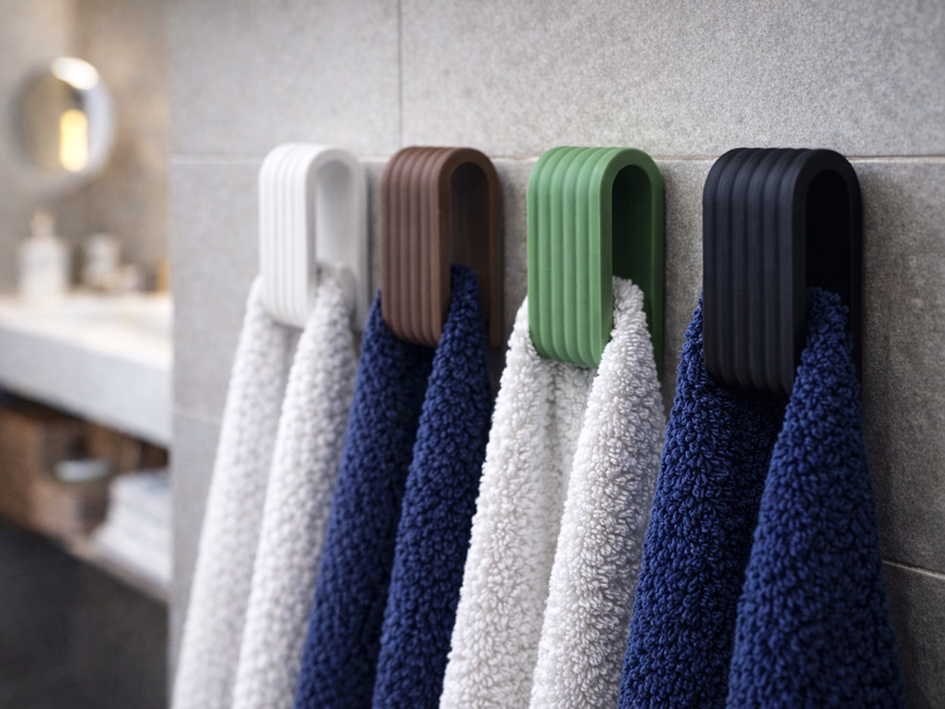 Self-Locking Towel Hanger