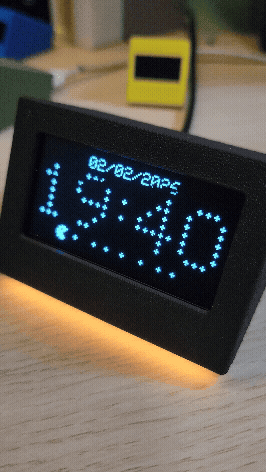 Simple 2.42" clock and PC monitor