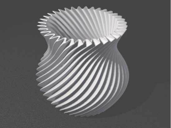 Simple Twist Vase - Print to any size