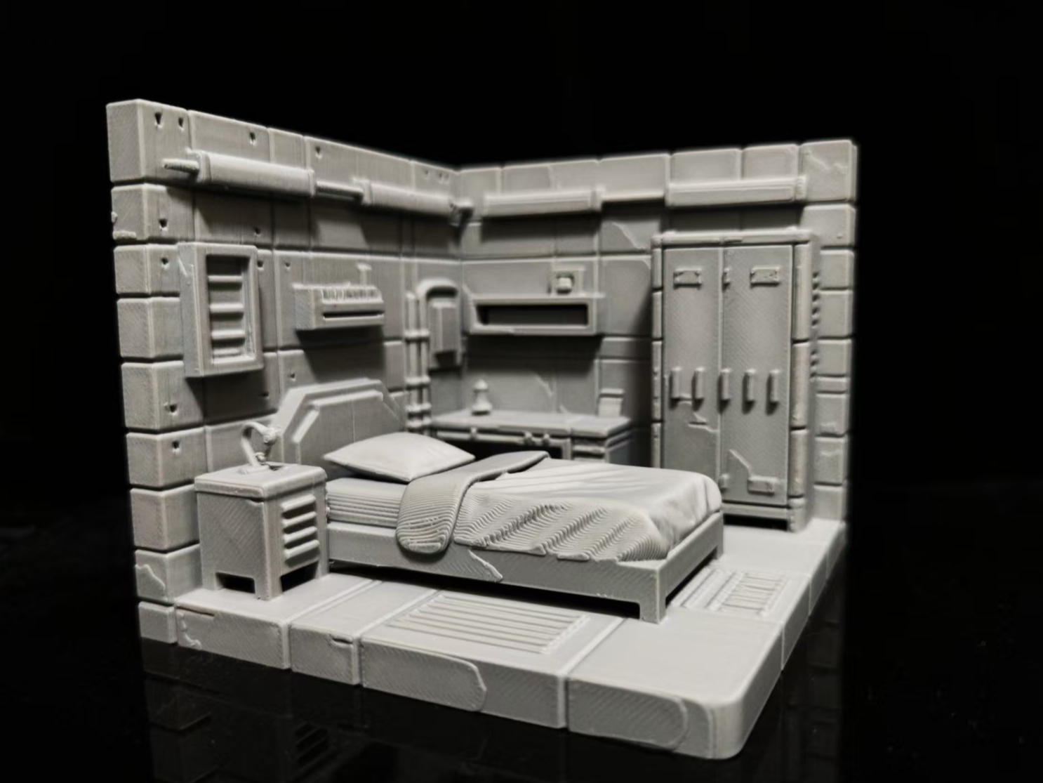 Post-apocalyptic Shelter Scene - Bedroom