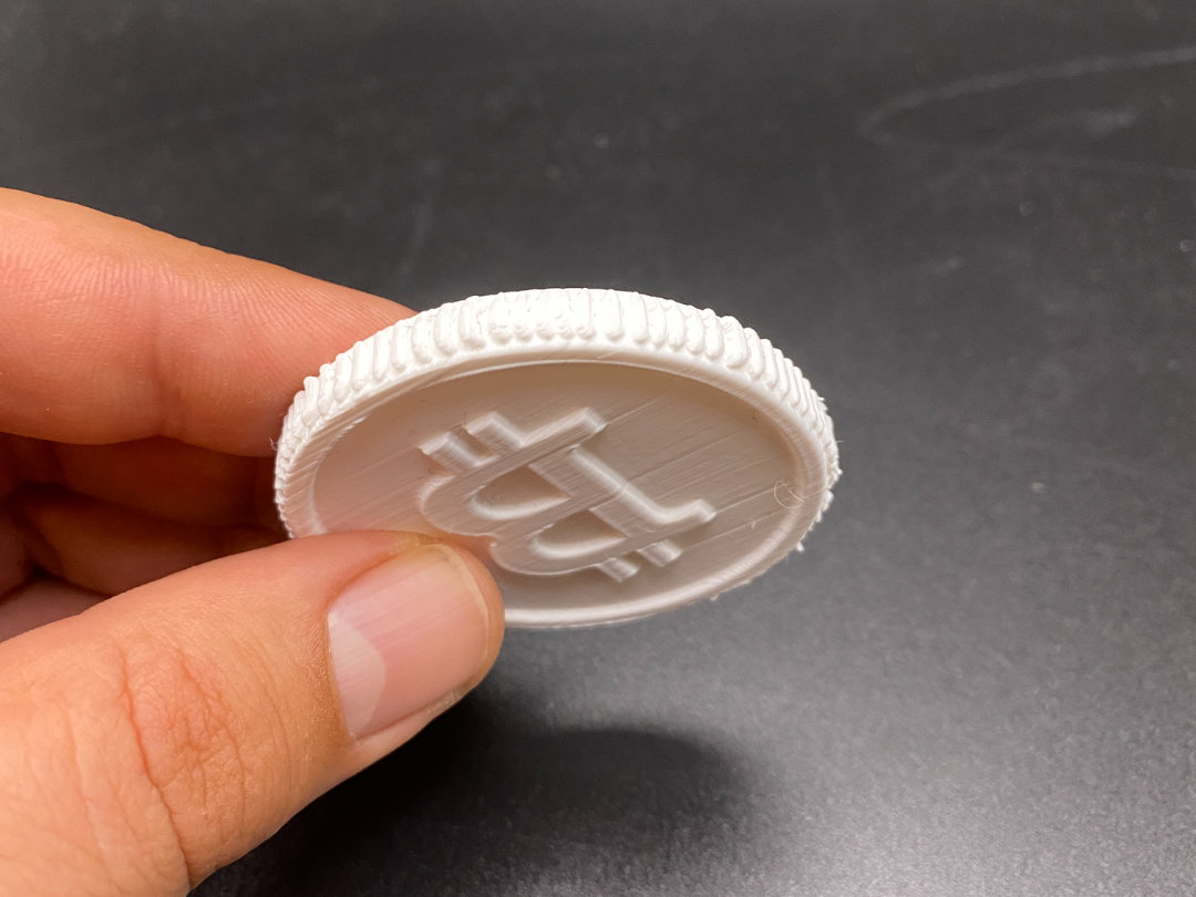 Bitcoin Crypto Chip Münze