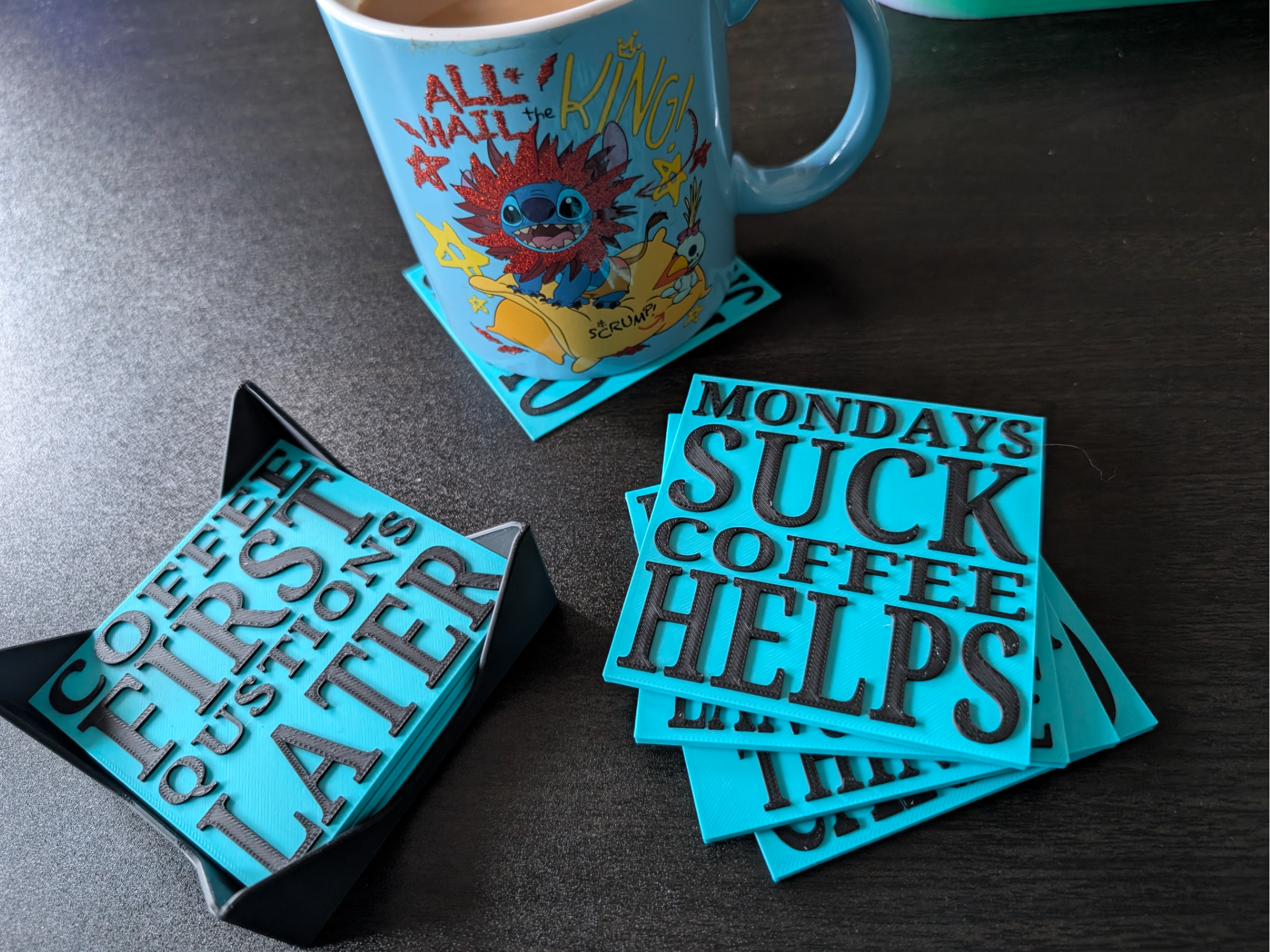 funny coasters & stand